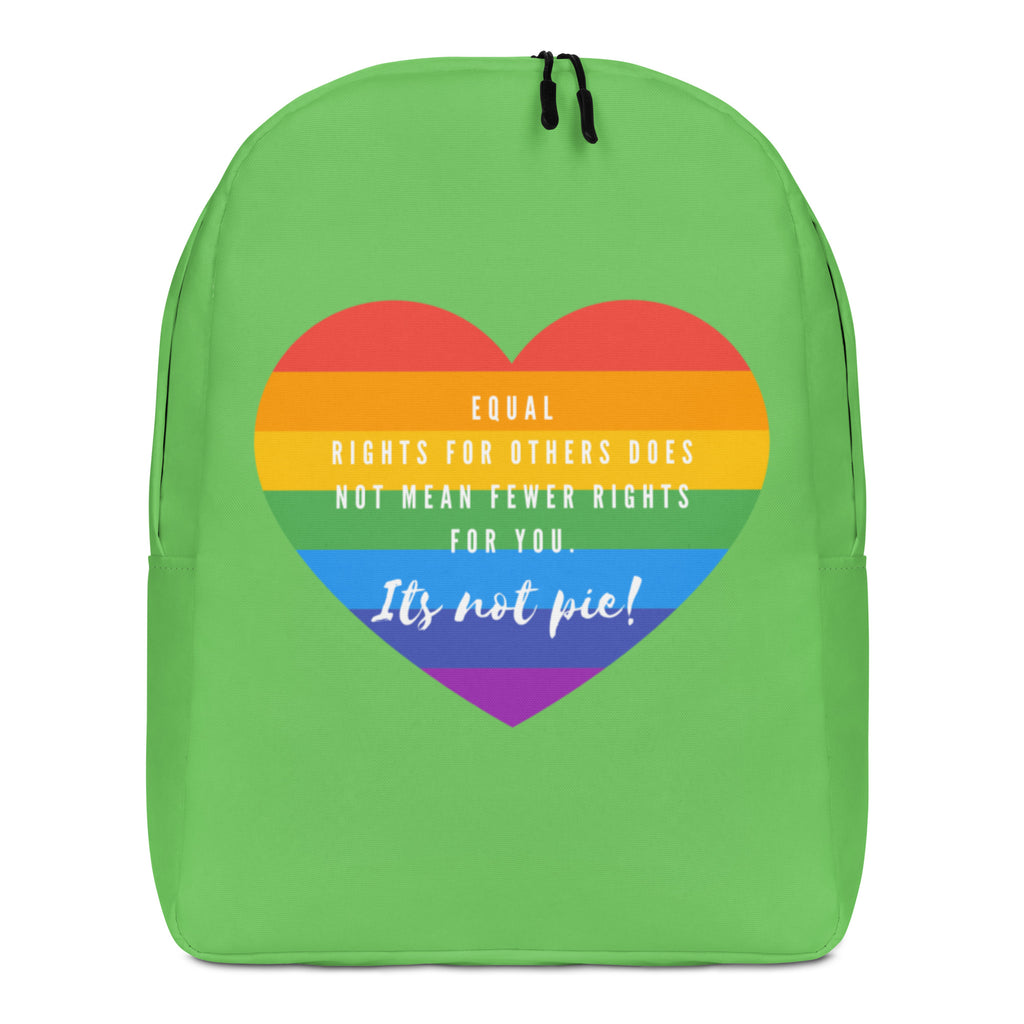  It's Not Pie Minimalist Backpack by Queer In The World Originals sold by Queer In The World: The Shop - LGBT Merch Fashion