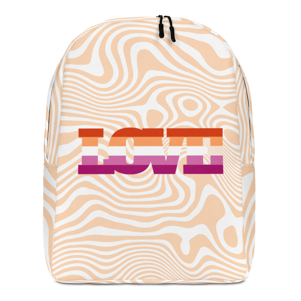  Lesbian Love Minimalist Backpack by Queer In The World Originals sold by Queer In The World: The Shop - LGBT Merch Fashion