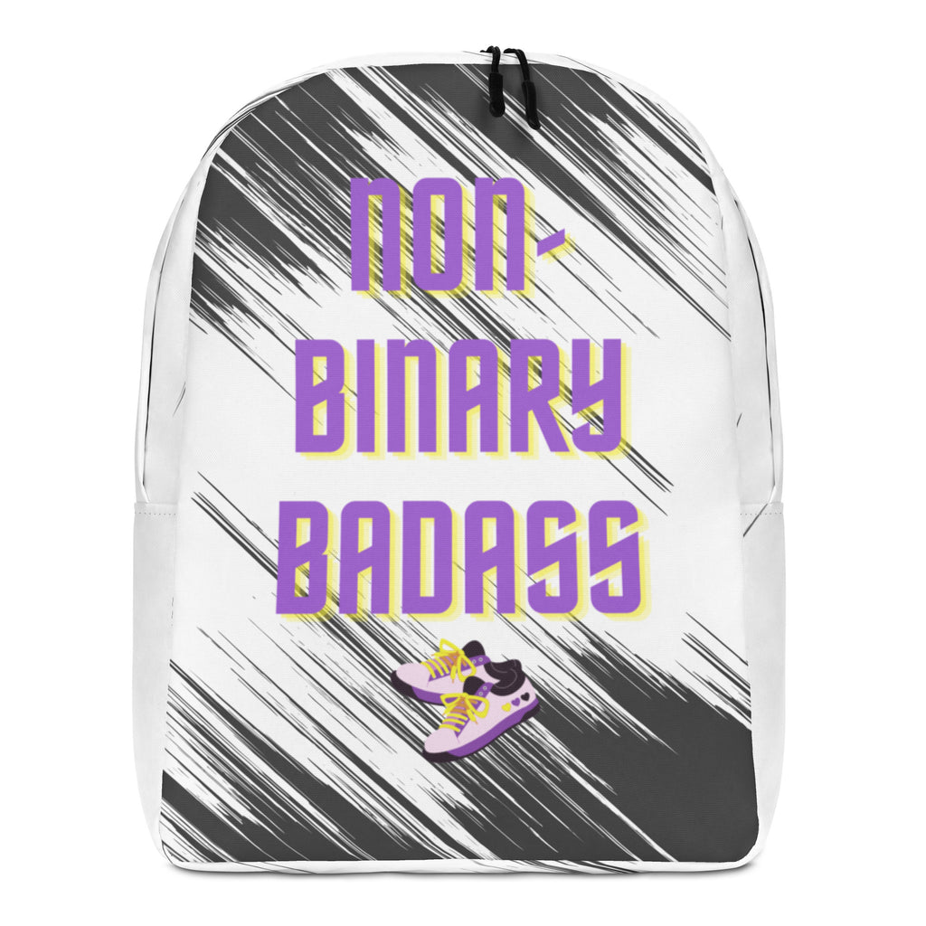  Non-Binary Badass Minimalist Backpack by Queer In The World Originals sold by Queer In The World: The Shop - LGBT Merch Fashion
