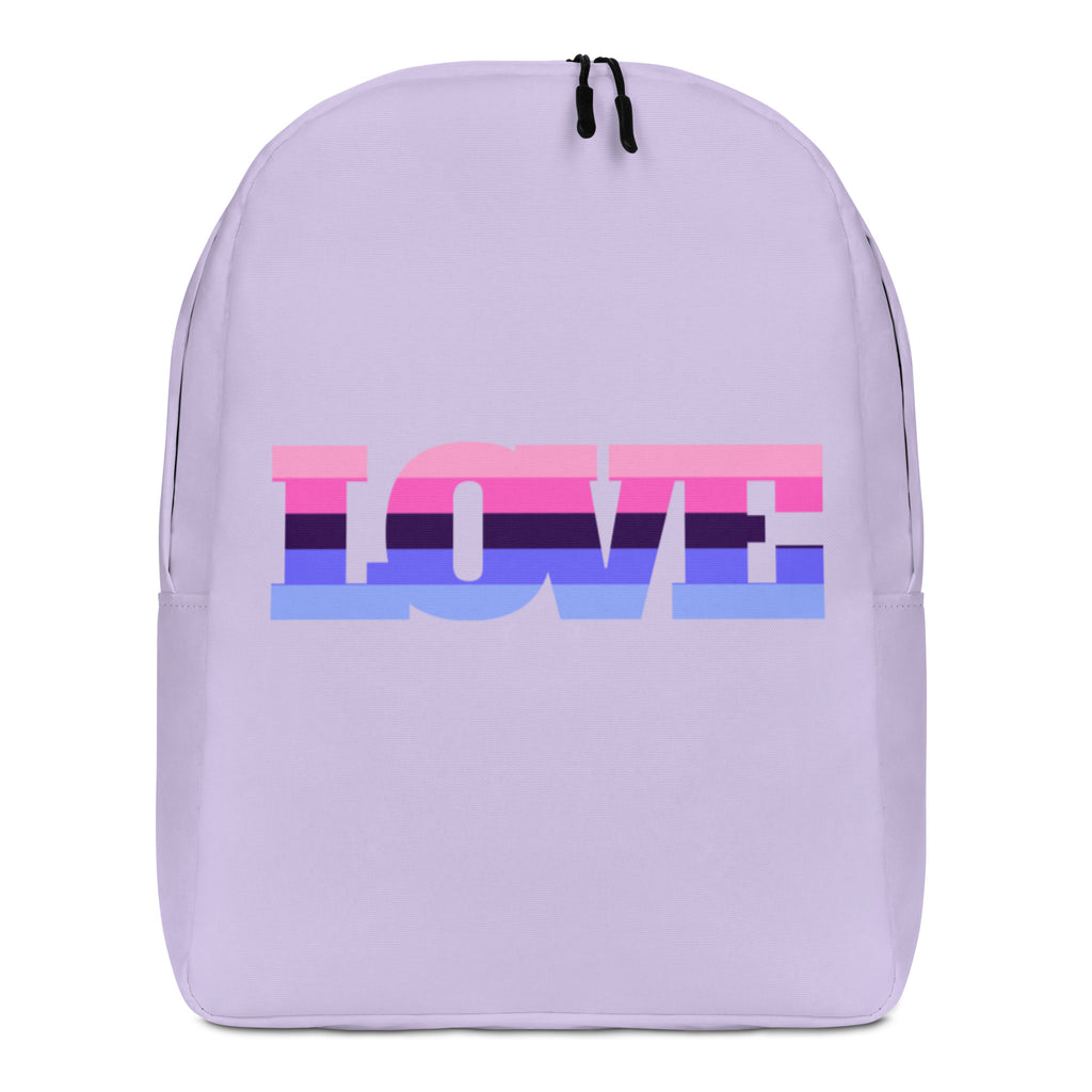  Omnisexual Love Minimalist Backpack by Queer In The World Originals sold by Queer In The World: The Shop - LGBT Merch Fashion