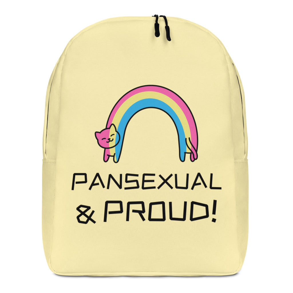  Pansexual & Proud Minimalist Backpack by Queer In The World Originals sold by Queer In The World: The Shop - LGBT Merch Fashion