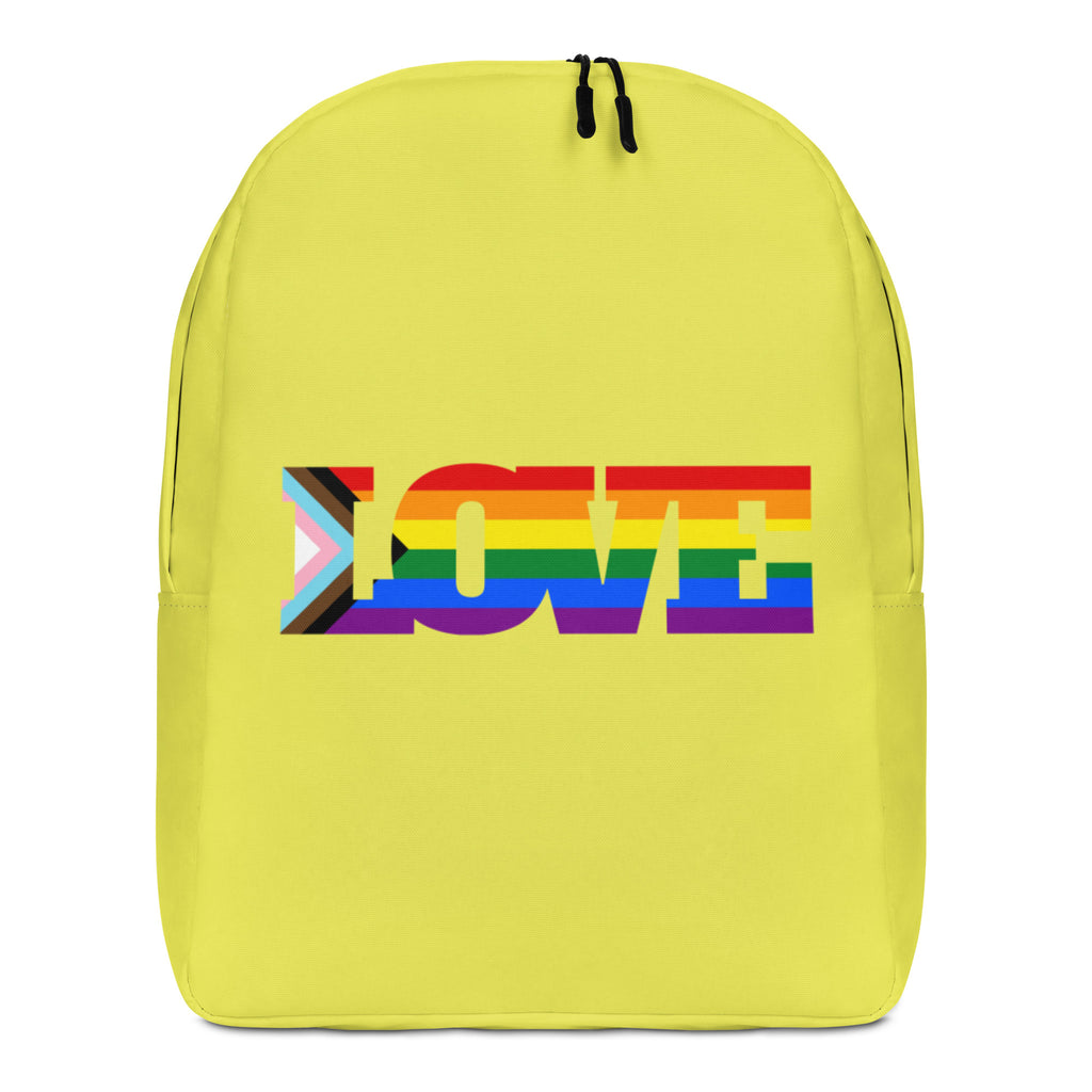  Progress LGBT Love Minimalist Backpack by Queer In The World Originals sold by Queer In The World: The Shop - LGBT Merch Fashion