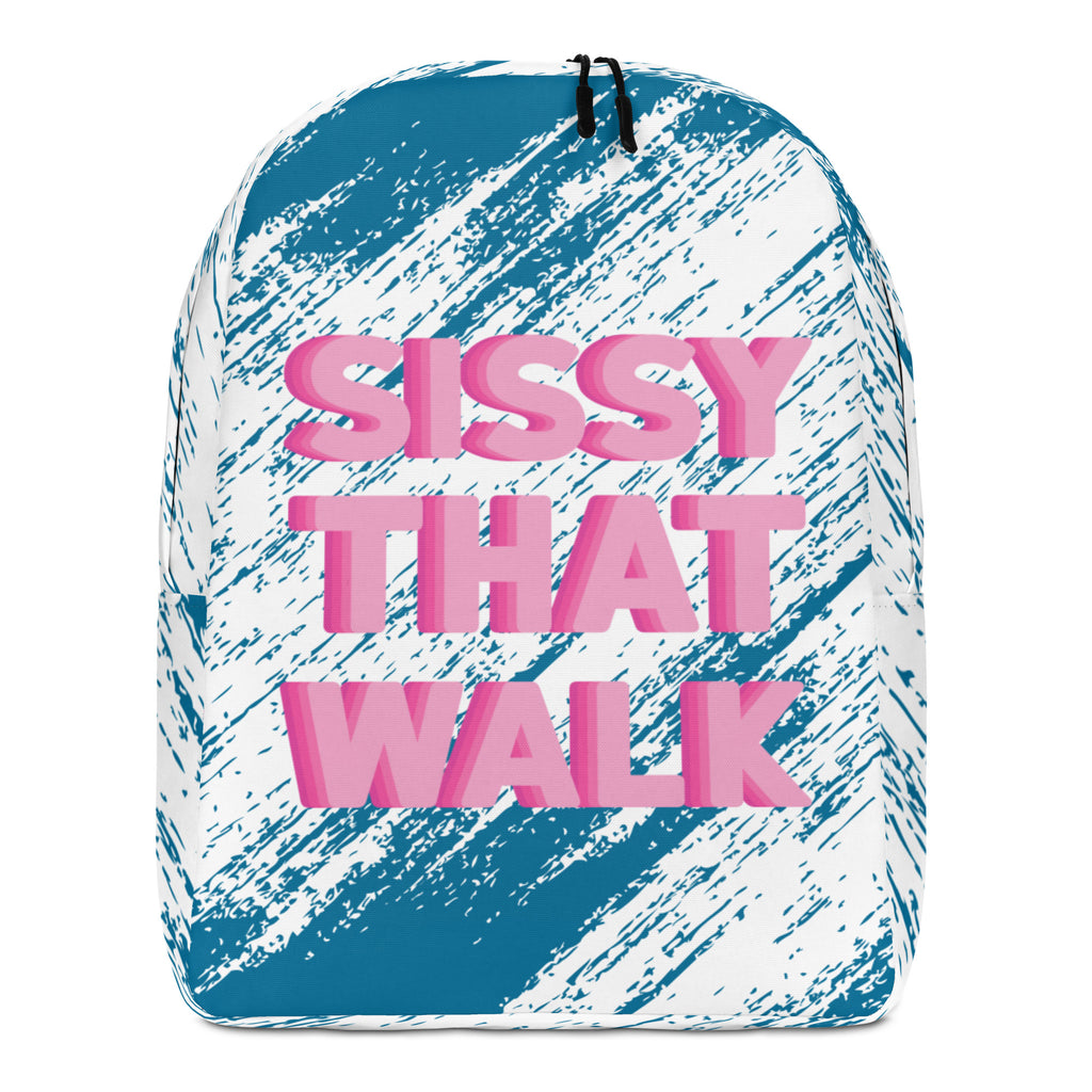  Sissy That Walk Minimalist Backpack by Queer In The World Originals sold by Queer In The World: The Shop - LGBT Merch Fashion