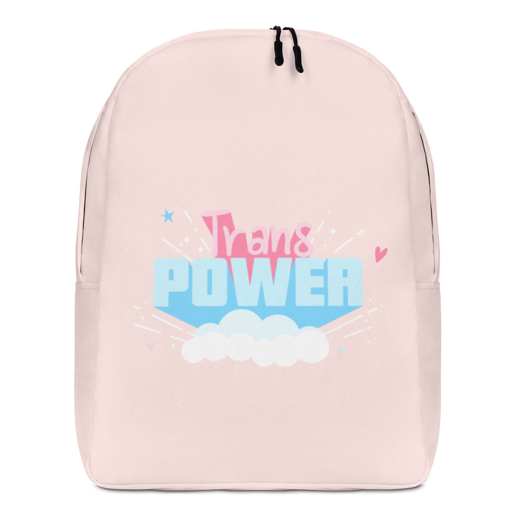  Stand Proud Trans Power Minimalist Backpack by Queer In The World Originals sold by Queer In The World: The Shop - LGBT Merch Fashion