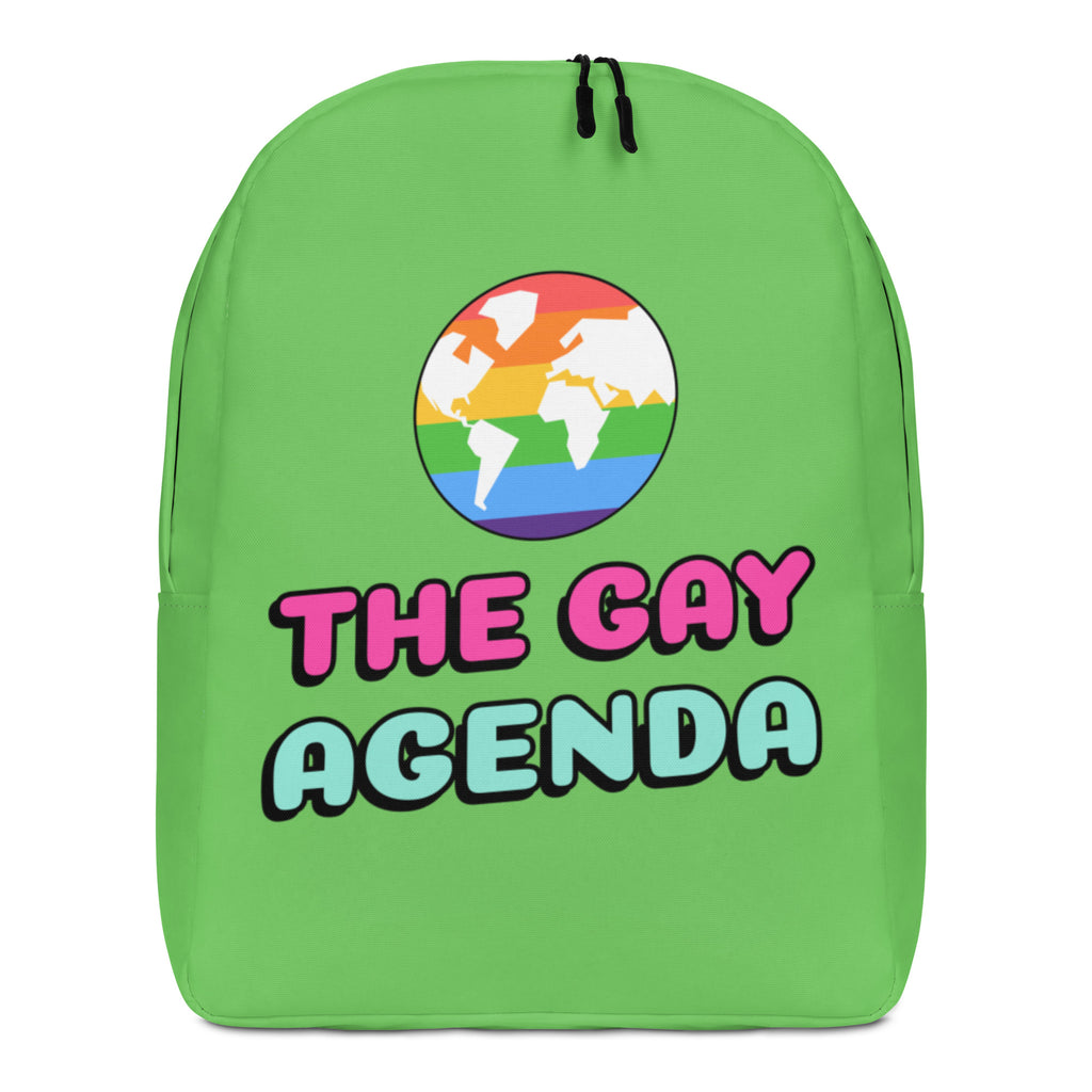  The Gay Agenda Minimalist Backpack by Queer In The World Originals sold by Queer In The World: The Shop - LGBT Merch Fashion