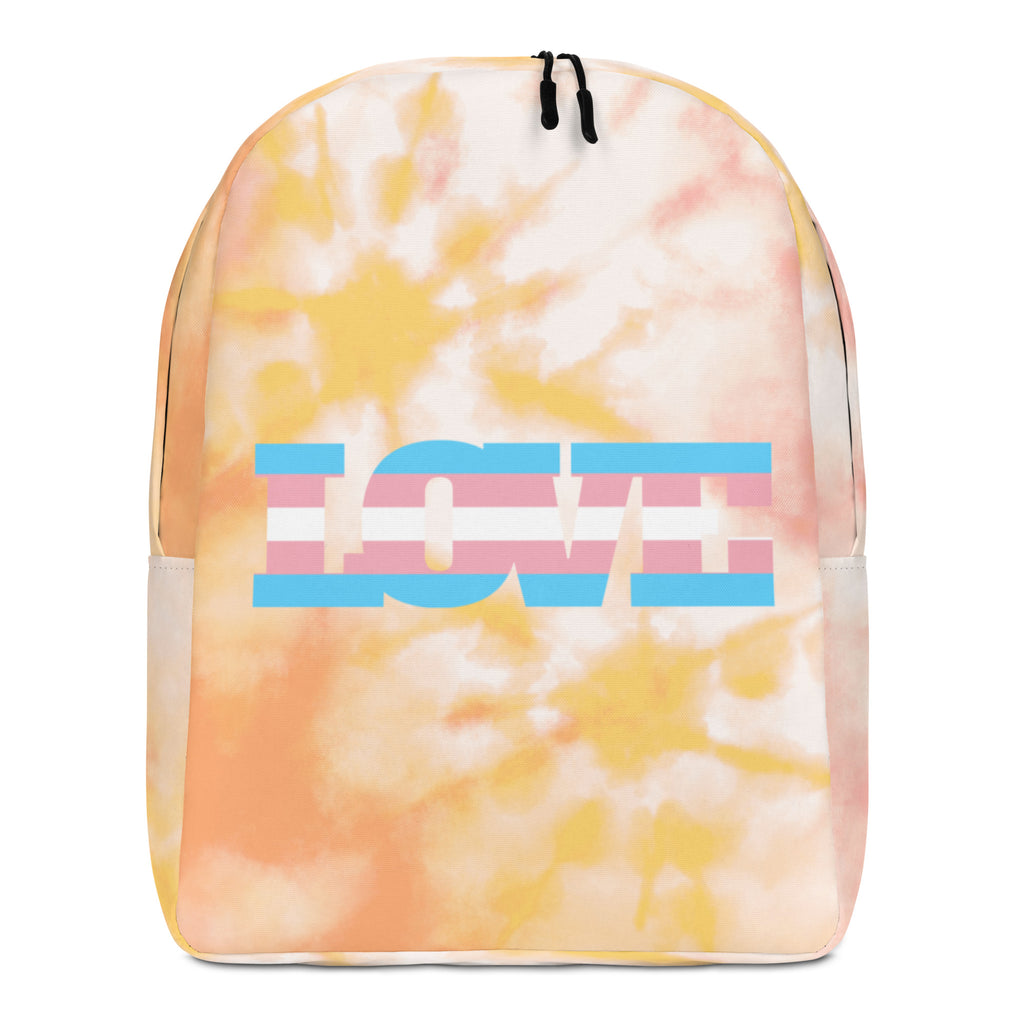  Transgender Love Minimalist Backpack by Queer In The World Originals sold by Queer In The World: The Shop - LGBT Merch Fashion