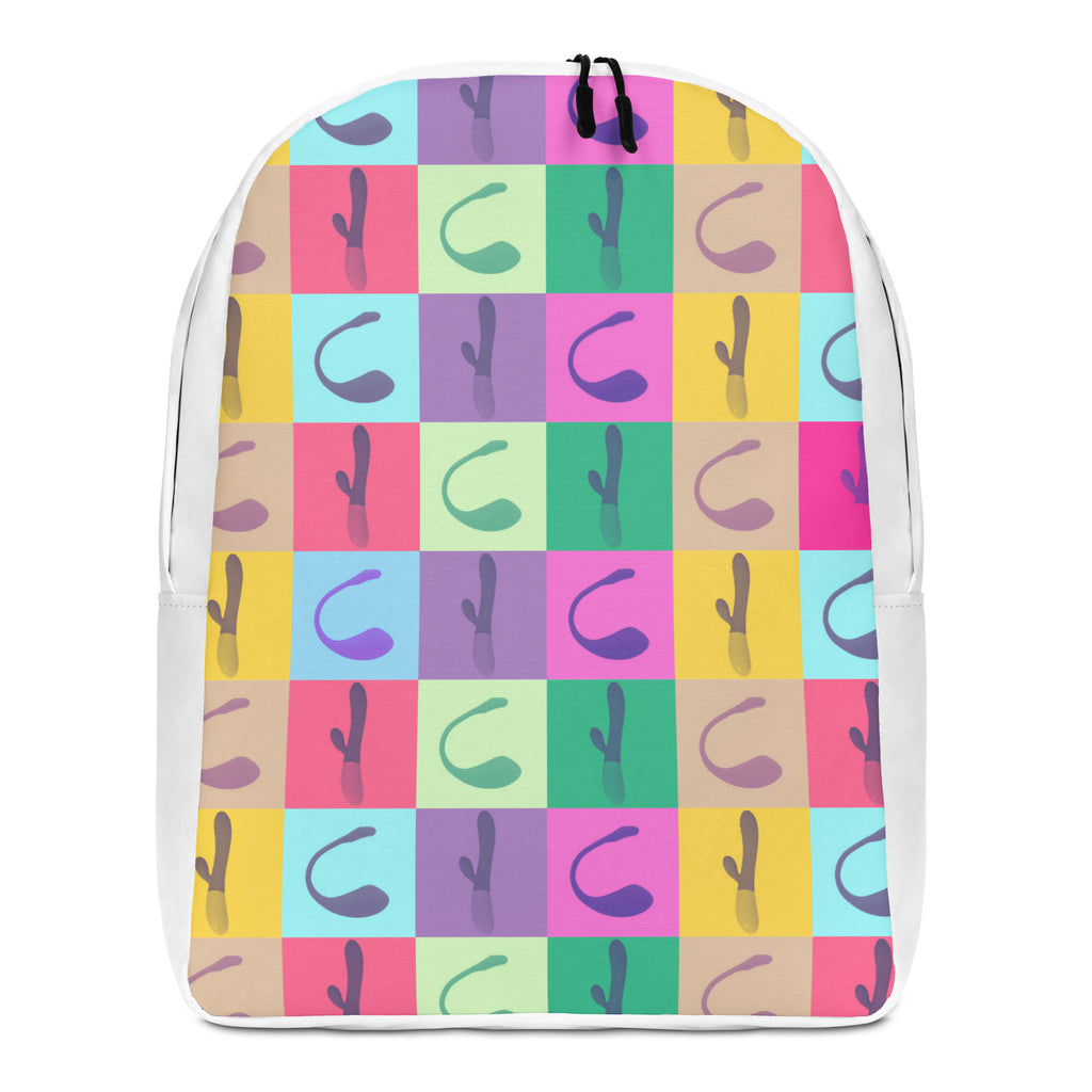  Vibrator Pop Art Minimalist Backpack by Queer In The World Originals sold by Queer In The World: The Shop - LGBT Merch Fashion