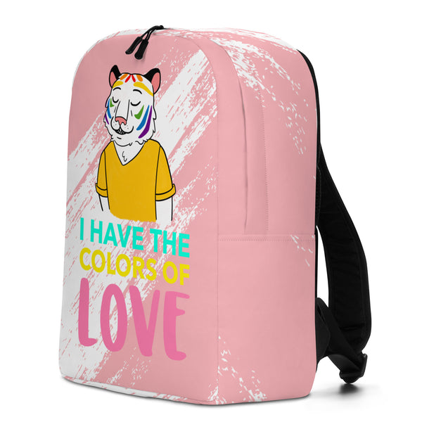  I Have The Color Of Love Minimalist Backpack by Queer In The World Originals sold by Queer In The World: The Shop - LGBT Merch Fashion