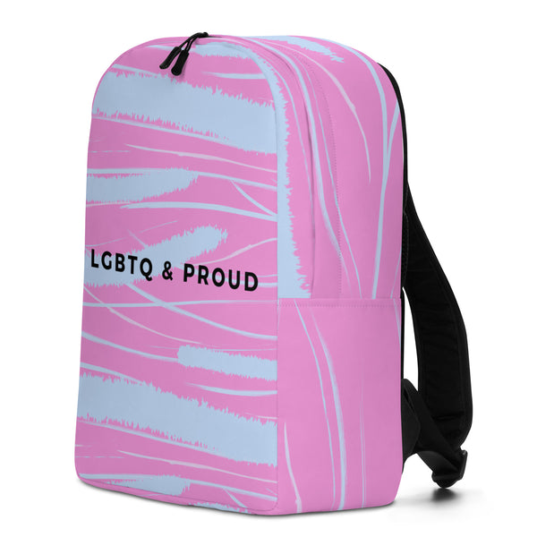  LGBTQ & Proud Minimalist Backpack by Queer In The World Originals sold by Queer In The World: The Shop - LGBT Merch Fashion