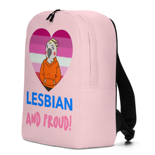  Lesbian And Proud Minimalist Backpack by Queer In The World Originals sold by Queer In The World: The Shop - LGBT Merch Fashion