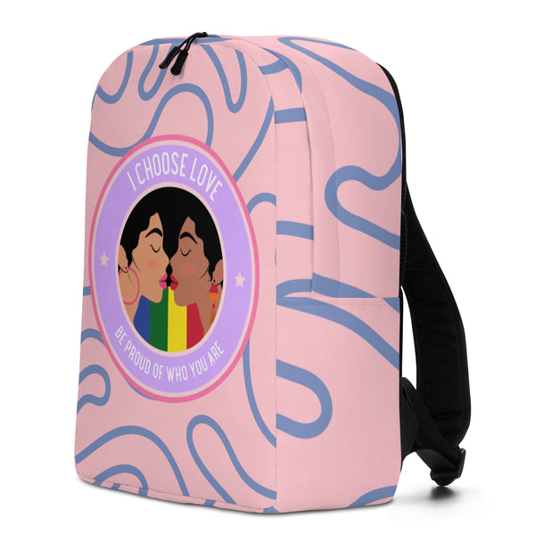  Be Proud Of Who You Are Minimalist Backpack by Queer In The World Originals sold by Queer In The World: The Shop - LGBT Merch Fashion