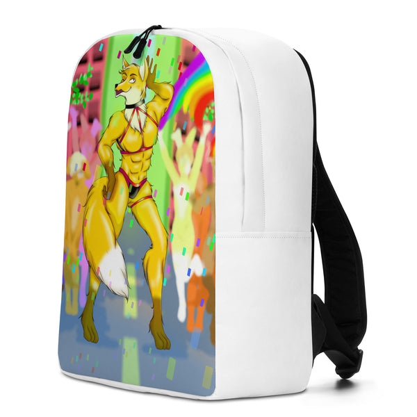  Gay Furry Pride Minimalist Backpack by Queer In The World Originals sold by Queer In The World: The Shop - LGBT Merch Fashion