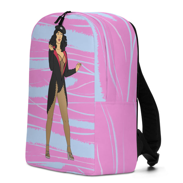  Cher Burlesque Minimalist Backpack by Queer In The World Originals sold by Queer In The World: The Shop - LGBT Merch Fashion