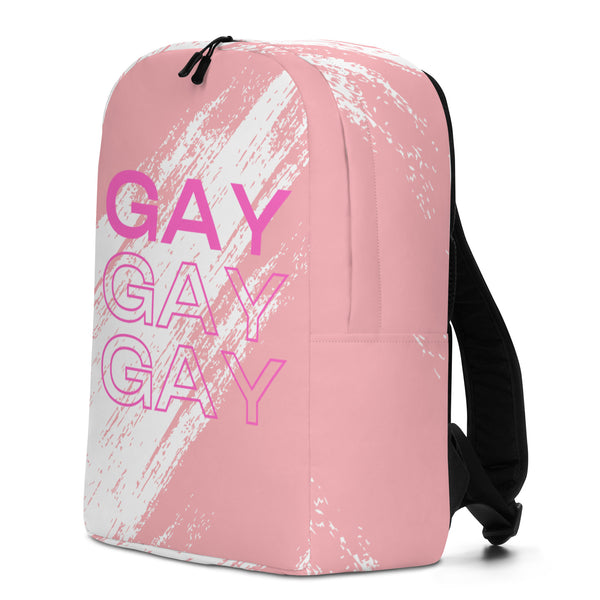  Gay Gay Gay Minimalist Backpack by Queer In The World Originals sold by Queer In The World: The Shop - LGBT Merch Fashion