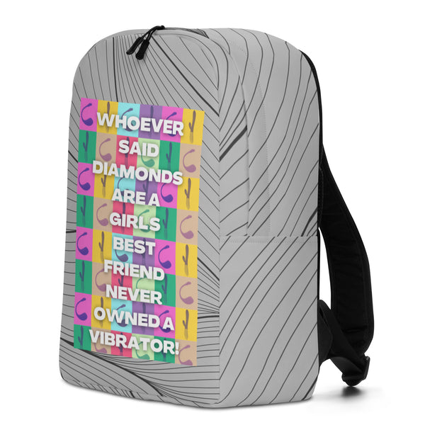  Never Owned A Vibrator Minimalist Backpack by Queer In The World Originals sold by Queer In The World: The Shop - LGBT Merch Fashion