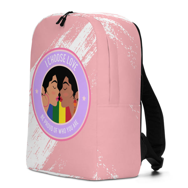  I Choose Love Minimalist Backpack by Queer In The World Originals sold by Queer In The World: The Shop - LGBT Merch Fashion