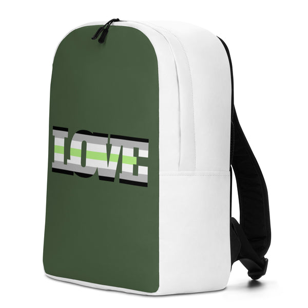  Agender Love Minimalist Backpack by Printful sold by Queer In The World: The Shop - LGBT Merch Fashion
