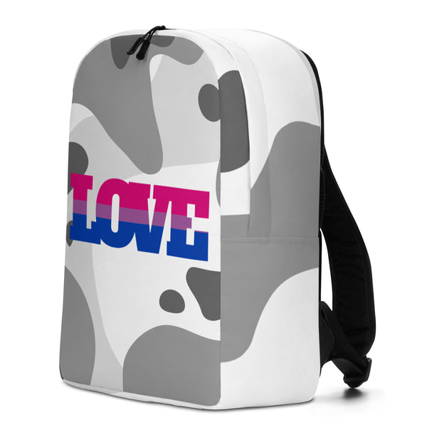  Bisexual Love Minimalist Backpack by Queer In The World Originals sold by Queer In The World: The Shop - LGBT Merch Fashion