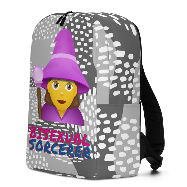  Bisexual Sorcerer Minimalist Backpack by Queer In The World Originals sold by Queer In The World: The Shop - LGBT Merch Fashion