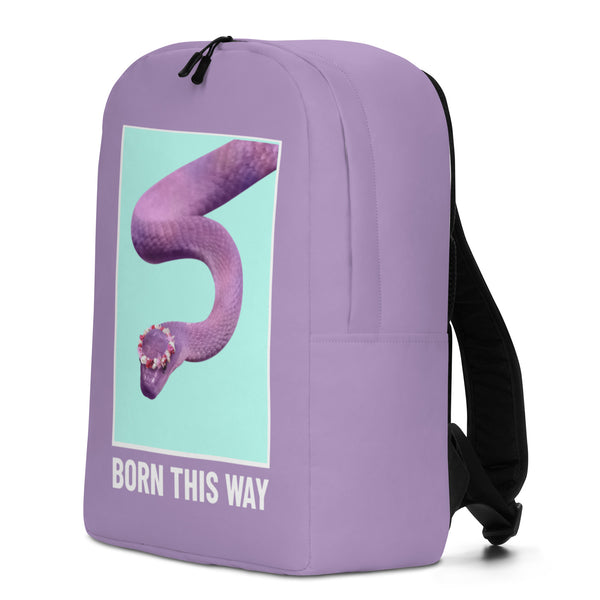  Born This Way Minimalist Backpack by Queer In The World Originals sold by Queer In The World: The Shop - LGBT Merch Fashion