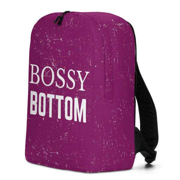  Bossy Bottom Minimalist Backpack by Queer In The World Originals sold by Queer In The World: The Shop - LGBT Merch Fashion