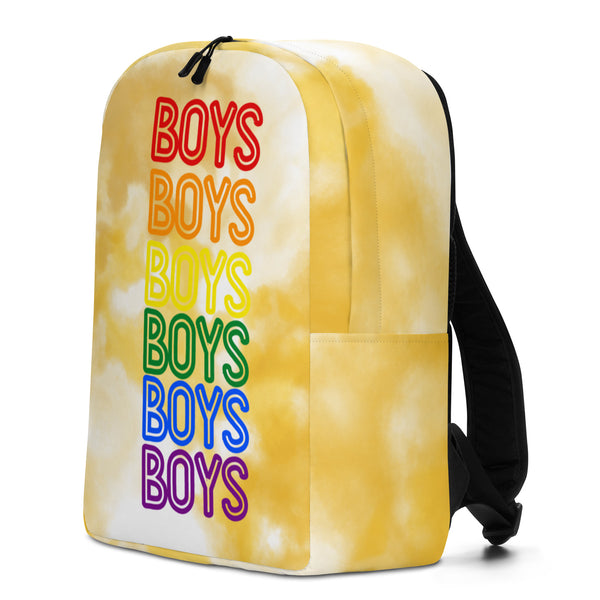  Boys Boys Boys Minimalist Backpack by Queer In The World Originals sold by Queer In The World: The Shop - LGBT Merch Fashion