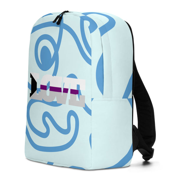  Demisexual Love Minimalist Backpack by Printful sold by Queer In The World: The Shop - LGBT Merch Fashion