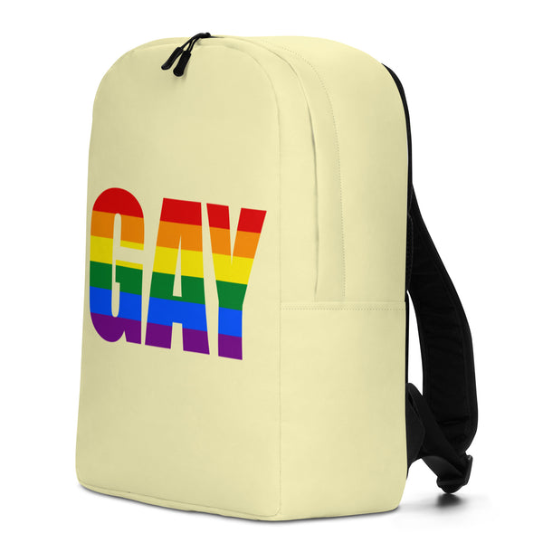  Gay Minimalist Backpack by Queer In The World Originals sold by Queer In The World: The Shop - LGBT Merch Fashion