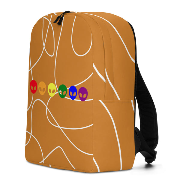  Gay Alien Minimalist Backpack by Queer In The World Originals sold by Queer In The World: The Shop - LGBT Merch Fashion