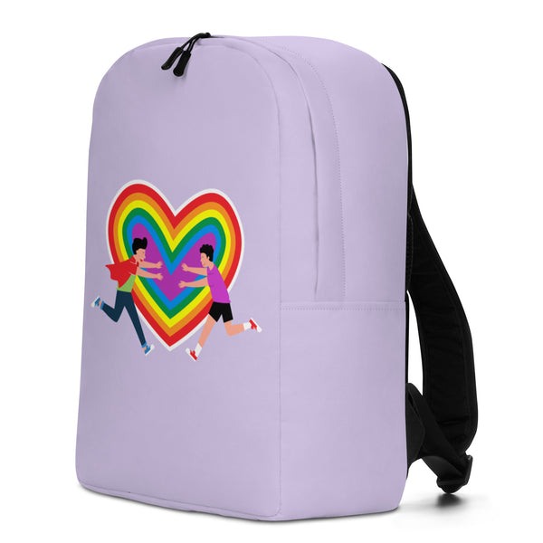  Gay Couple Minimalist Backpack by Queer In The World Originals sold by Queer In The World: The Shop - LGBT Merch Fashion