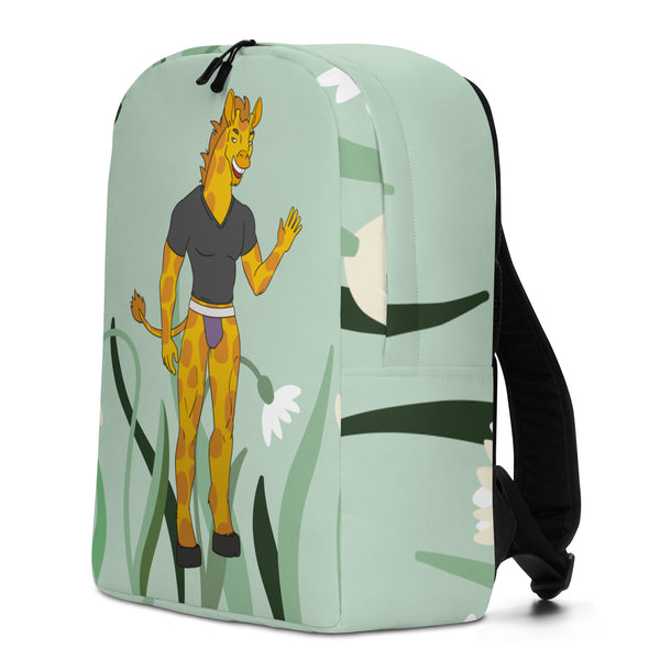  Gay Giraffe Minimalist Backpack by Queer In The World Originals sold by Queer In The World: The Shop - LGBT Merch Fashion