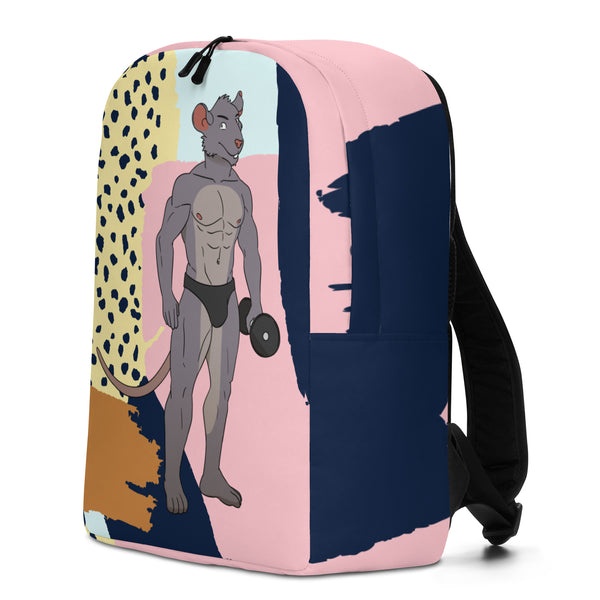  Gay Gym Rat Minimalist Backpack by Queer In The World Originals sold by Queer In The World: The Shop - LGBT Merch Fashion