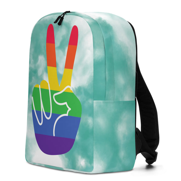  Gay Pride Minimalist Backpack by Queer In The World Originals sold by Queer In The World: The Shop - LGBT Merch Fashion