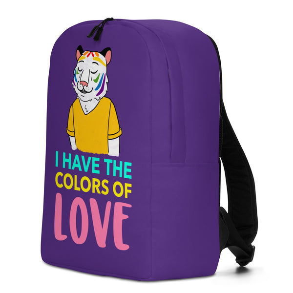  I Have The Colors Of Love Minimalist Backpack by Queer In The World Originals sold by Queer In The World: The Shop - LGBT Merch Fashion