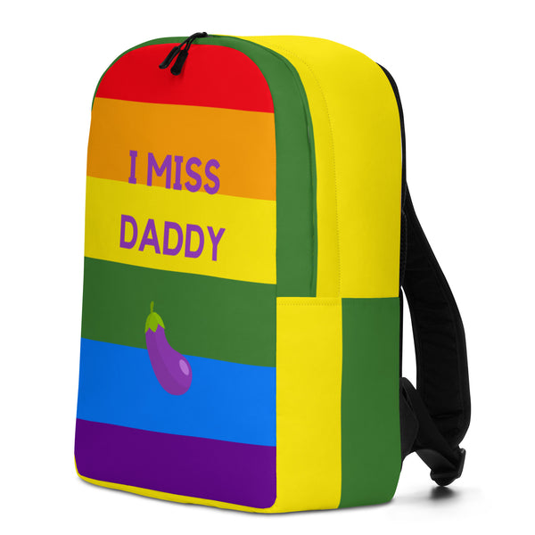  I Miss Daddy Minimalist Backpack by Queer In The World Originals sold by Queer In The World: The Shop - LGBT Merch Fashion