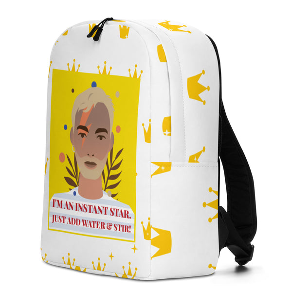  I'm An Instant Star Minimalist Backpack by Queer In The World Originals sold by Queer In The World: The Shop - LGBT Merch Fashion