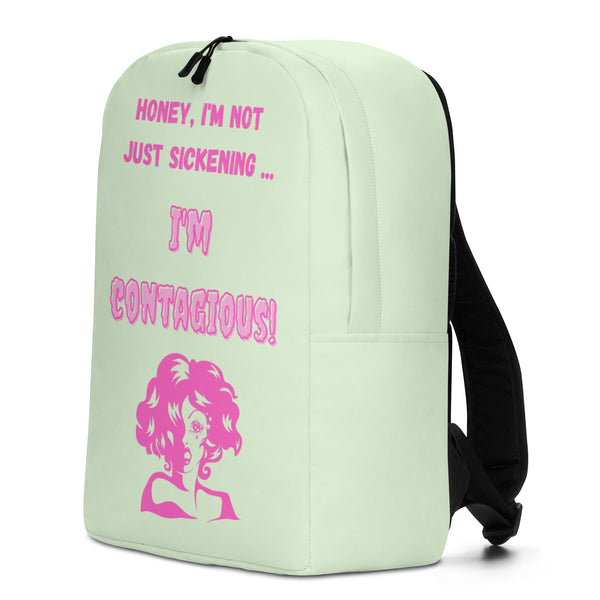  I'm Contagious Minimalist Backpack by Queer In The World Originals sold by Queer In The World: The Shop - LGBT Merch Fashion