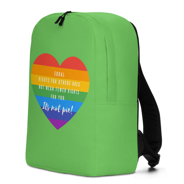  It's Not Pie Minimalist Backpack by Queer In The World Originals sold by Queer In The World: The Shop - LGBT Merch Fashion