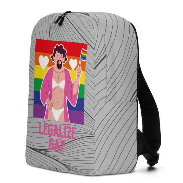  Legalize Gay Minimalist Backpack by Queer In The World Originals sold by Queer In The World: The Shop - LGBT Merch Fashion