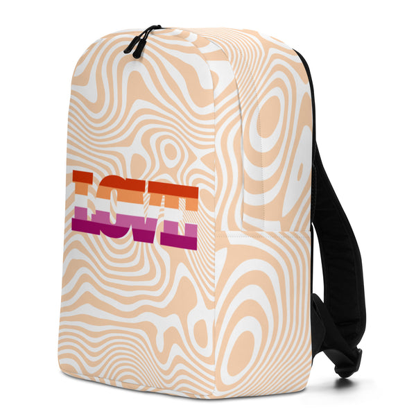  Lesbian Love Minimalist Backpack by Queer In The World Originals sold by Queer In The World: The Shop - LGBT Merch Fashion