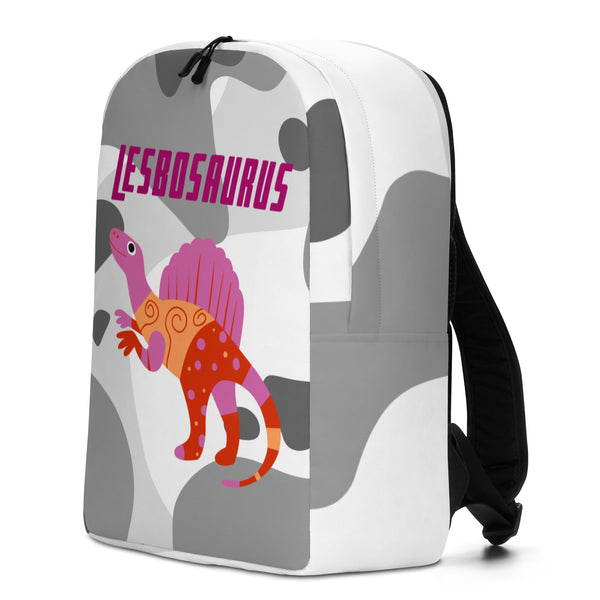  Lesbosaurus Minimalist Backpack by Queer In The World Originals sold by Queer In The World: The Shop - LGBT Merch Fashion