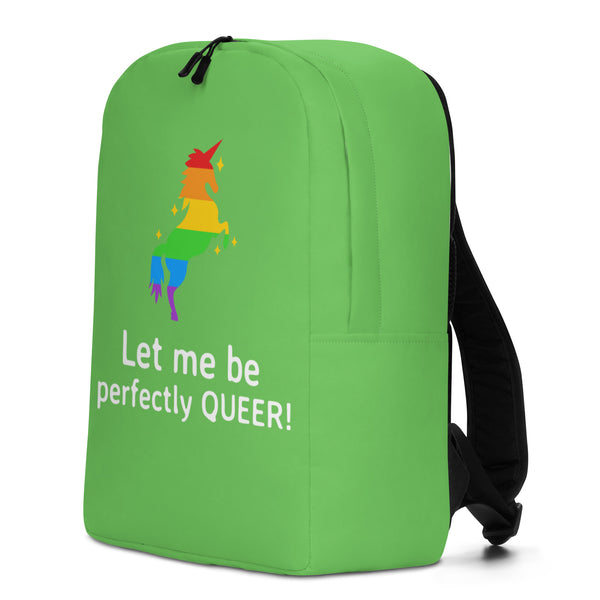  Let Me Be Perfectly Queer Minimalist Backpack by Queer In The World Originals sold by Queer In The World: The Shop - LGBT Merch Fashion