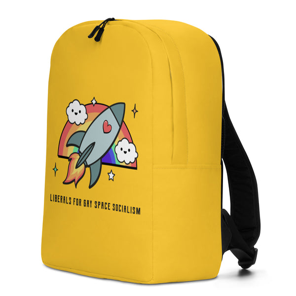  Liberals For Gay Space Socialism Minimalist Backpack by Queer In The World Originals sold by Queer In The World: The Shop - LGBT Merch Fashion