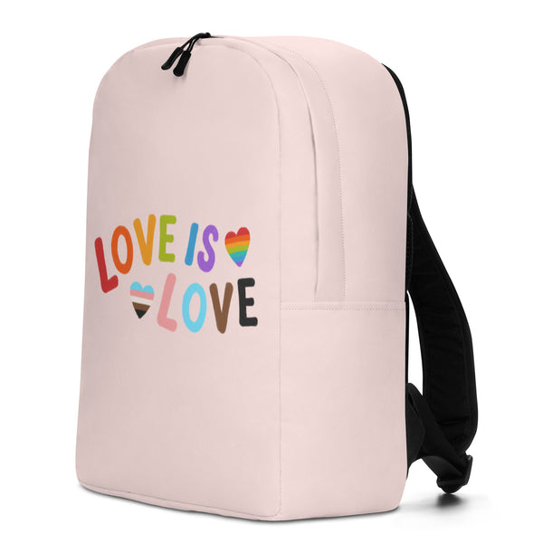  Love is Love LGBTQ Minimalist Backpack by Queer In The World Originals sold by Queer In The World: The Shop - LGBT Merch Fashion