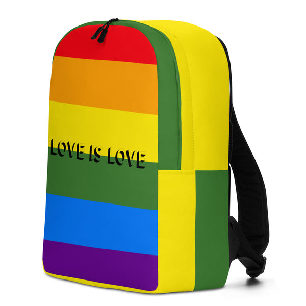  Love is Love Minimalist Backpack by Queer In The World Originals sold by Queer In The World: The Shop - LGBT Merch Fashion