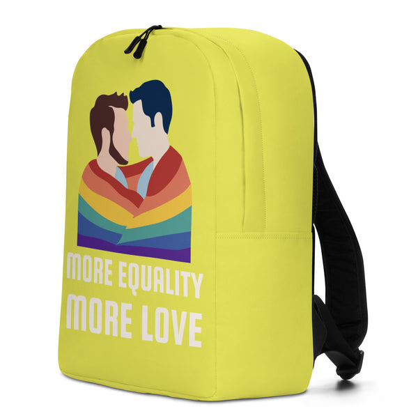  More Equality More Love Minimalist Backpack by Queer In The World Originals sold by Queer In The World: The Shop - LGBT Merch Fashion