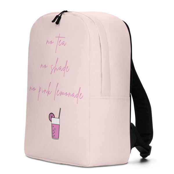  No Tea No Shade No Pink Lemonade Minimalist Backpack by Queer In The World Originals sold by Queer In The World: The Shop - LGBT Merch Fashion