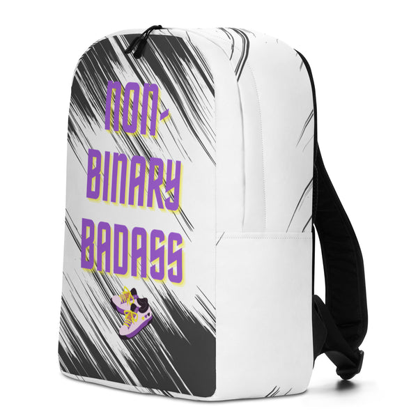  Non-Binary Badass Minimalist Backpack by Queer In The World Originals sold by Queer In The World: The Shop - LGBT Merch Fashion