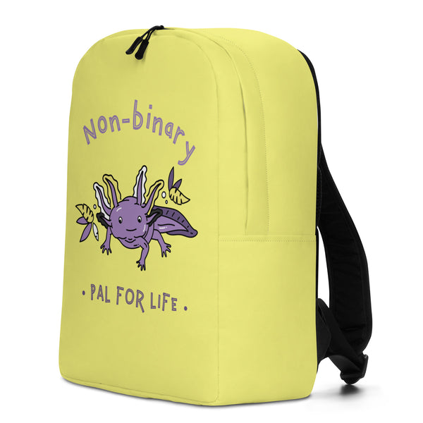  Non-Binary Pal For Life Minimalist Backpack by Queer In The World Originals sold by Queer In The World: The Shop - LGBT Merch Fashion
