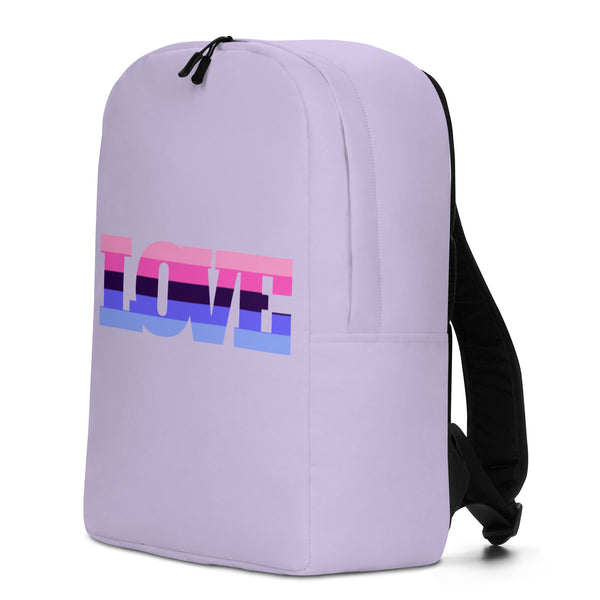  Omnisexual Love Minimalist Backpack by Printful sold by Queer In The World: The Shop - LGBT Merch Fashion